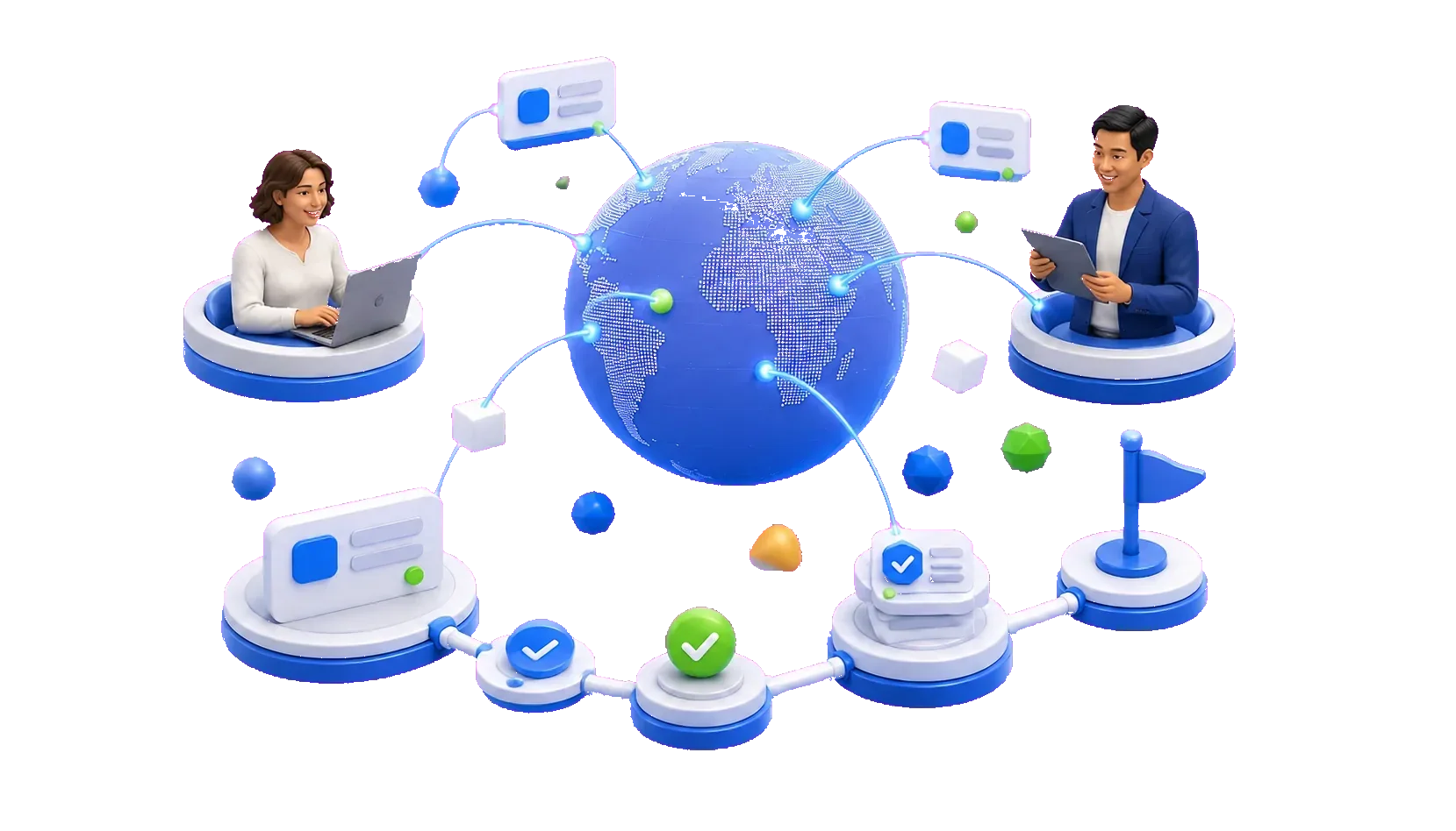 Project-based crowdsourcing across a global network of solvers